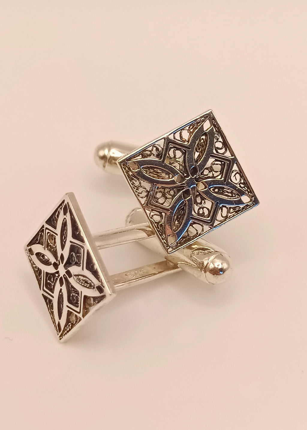 Botões de punho Azulejos