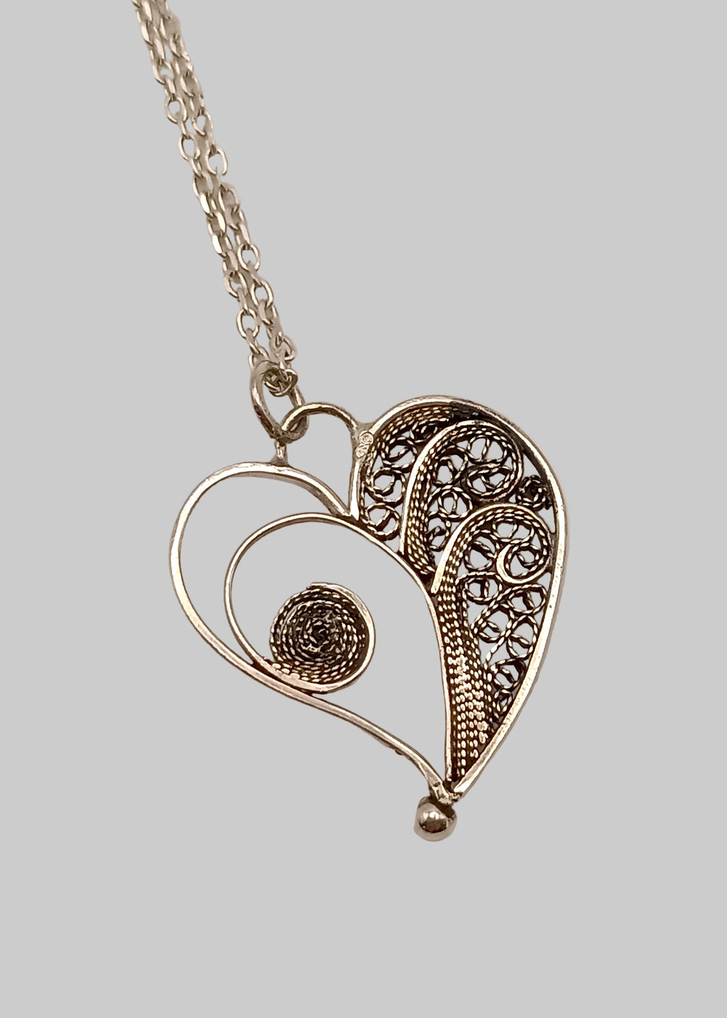 Collar Meio Coração abierto