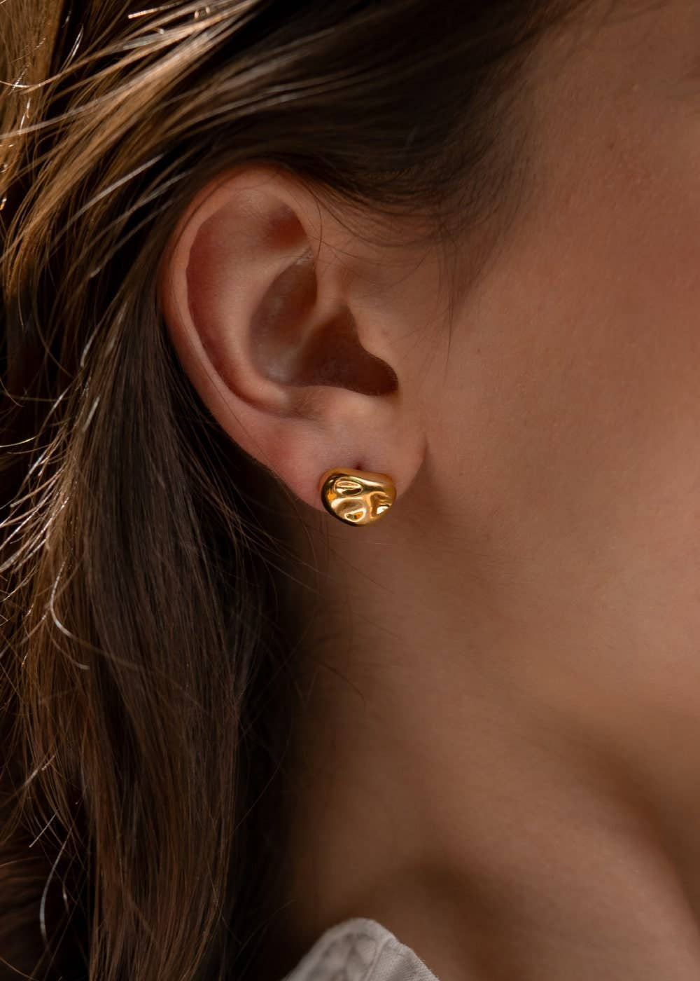 Organic shape earrings